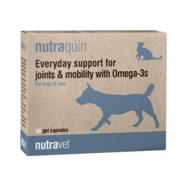 NUTRAVET Nutraquin 90 kapsułek na stawy z Omega-3 dla psów i kotów