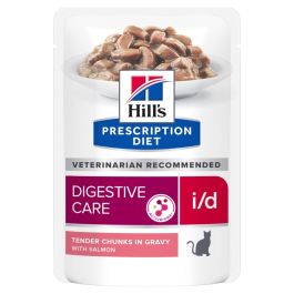 HILL'S Prescription Diet i/d Digestive Care mokra karma dla kotów z łososiem 12x85g w saszetkach