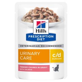 HILL'S Prescription Diet Feline C/D Multicare Urinary care z łososiem 12x85g w saszetkach