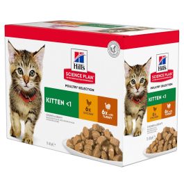 HILL'S Science Plan Feline Kitten Multipack Chicken & Turkey 85 g x12 Szt.