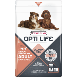 VERSELE-LAGA Opti Life Adult Skin Care Medium&Maxi dla ras średnich i dużych z wrażliwą skórą 12,5 kg