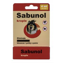 SABUNOL KROPLE NA PASOŻYTY PIES 4ML