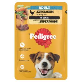 PEDIGREE Adult saszetka 100 g mokra karma pełnoporcjowa dla dorosłych psów, z kurczakiem i warzywami, w sosie