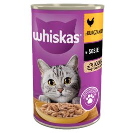 WHISKAS Adult 400 g mokra karma pełnoporcjowa dla dorosłych kotów z kurczakiem w sosie