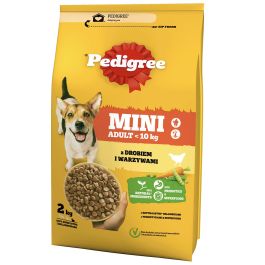 PEDIGREE Adult Mini 2 kg z drobiem i warzywami sucha karma pełnoporcjowa dla dorosłych psów małych ras