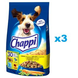 CHAPPI 3x2,7 kg - sucha karma dla psów z drobiem i warzywami