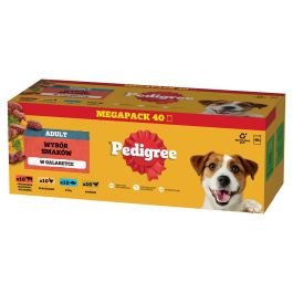 PEDIGREE Adult Wybór Smaków w galaretce 40x100g z wołowiną, z kurczakiem, z rybą, z drobiem