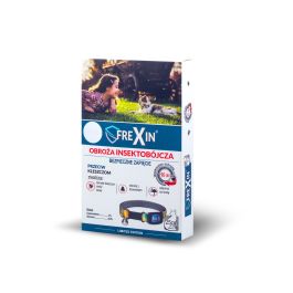 FREXIN Obroża insektobójcza dla kota 25 cm z dzwonkiem