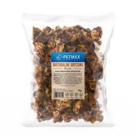 PETMEX Ucho wieprzowe środkowe 1kg naturalny gryzak dla psa