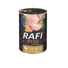 DOLINA NOTECI RAFI Quail z przepiórką 400 g mokra karma dla psa