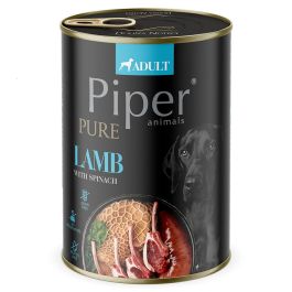 PIPER Pure jagnięcina ze szpinakiem 400g mokra karma dla psów