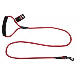 PET NOVA Smycz nylonowa z uchwytem sznur 120 cm / 0,8 cm czerwona