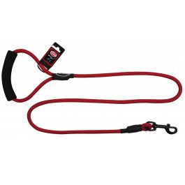 PET NOVA Smycz nylonowa z uchwytem sznur 120 cm / 1 cm czerwona