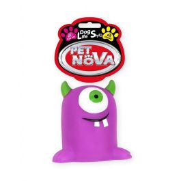 PET NOVA Potworek Monster gumowa piszczałka dla psa 10 cm fioletowy