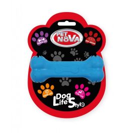 PET NOVA Kość na przysmaki dla psa aromat wołowiny 11 cm niebieska