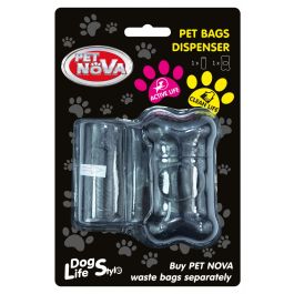 PET NOVA Pojemnik na woreczki dla psa + rolka 20 szt czarny