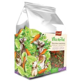 VITAPOL Vita Herbal mieszanka uzupełniająca dla gryzoni i królika Ziele owsa z marchewką 150 g