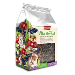 VITAPOL Vita Herbal mieszanka uzupełniająca dla gryzoni i królika Jagodowy Mix 200 g