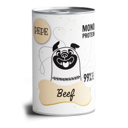 PAKA ZWIERZAKA PEPE Beef 99% (wołowina) 400 g monoproteinowa karma