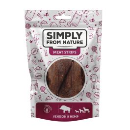 SIMPLY FROM NATURE Meat Strips Mięsne paski z dziczyzną i konopiami dla psów 80 g