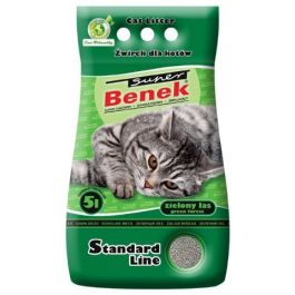 BENEK Super standard Żwirek bentonitowy zielony las 5 l + 0,1 kg