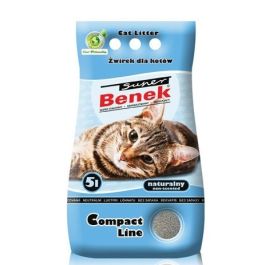 BENEK Super Compact Żwirek bentonitowy naturalny 10 l (5 l x 2)