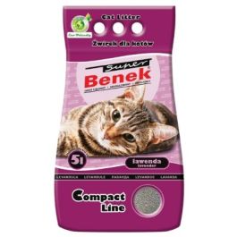 BENEK Super compact Żwirek bentonitowy lawendowy 5 l