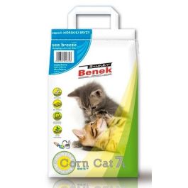 BENEK Super corn cat Żwirek kukurydziany zbrylający morska bryza 25 l