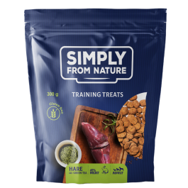 SIMPLY FROM NATURE Przysmaki treningowe z mięsem zająca i zieloną herbatą 300 g