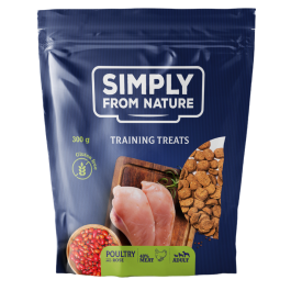 SIMPLY FROM NATURE Przysmaki treningowe z mięsem drobiowym i różą 300 g