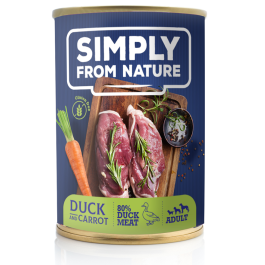 SIMPLY FROM NATURE Mokra karma dla psa Kaczka z marchewką 400 g