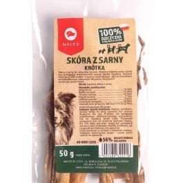MACED Przysmak dla psa skóra z sarny 6-14 cm 50 g
