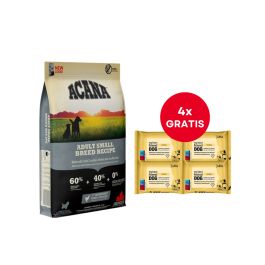 ACANA Adult small breed 6 kg + LUBA My best friend Nawilżane chusteczki do pielęgnacji oczu, uszu i fałd skórnych 4 x 25 szt. GRATIS