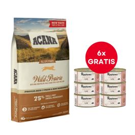 ACANA Wild Prairie Cat 4,5 kg + APPLAWS Cat Adult Tuna Fillet with Salmon in Jelly tuńczyk i łosoś w galarecie 4 x 70 g GRATIS