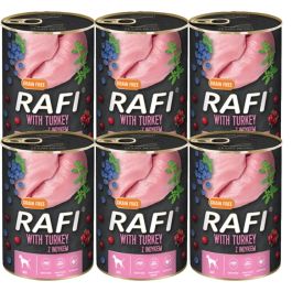 RAFI Turkey z indykiem mokra karma dla psa 6x400 g