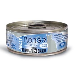 MONGE Jelly karma dla kota z tuńczkiem i białą rybą 80 g