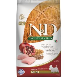 FARMINA N&D Ancestral Grain Dog Chicken, Spelt, Oats and Pomegranate Senior Mini 2.5 kg dla starszych psów małych ras