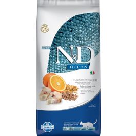 FARMINA N&D Ocean Cat Adult Cod, Spelt, Oats & Orange 10 kg