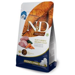 FARMINA N&D Brown Dog Puppy Medium Maxi Lamb, Spirulina, Carrot 2 kg