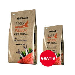 FITMIN Cat Purity Indoor 10 kg + 400 g GRATIS