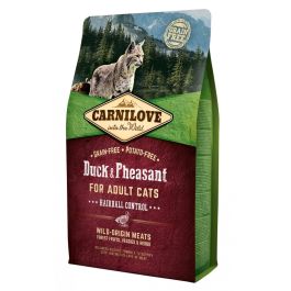 CARNILOVE Adult Hairball control kaczka i bażant 6 kg