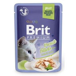 BRIT Premium Cat  Fillets in Jelly mokra karma z pstrągiem dla kotów 24x85 g