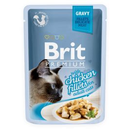 BRIT Premium Cat Fillets in Gravy mokra karma z kurczakiem dla kotów 24x85 g