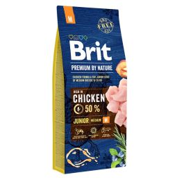 BRIT Premium By Nature Junior Medium M Chicken 15 kg