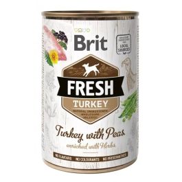 BRIT FRESH turkey & peas 400 g indyk z groszkiem