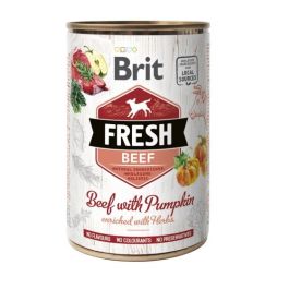 BRIT FRESH beef & pumpkin 400 g wołowina i dynia
