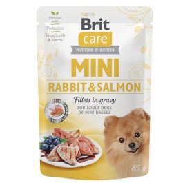 BRIT CARE Mini Adult Rabbit&Salmon 24x85g z królikiem i łososiem dla psów małych ras