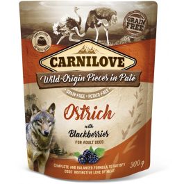 CARNILOVE Dog Paté Ostrich with Blackberries 300g Struś z jeżynami