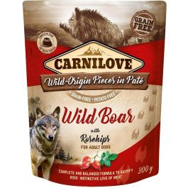 CARNILOVE Dog Paté Wild Boar with Rosehips 300g mokra karma dla psów Dzik z owocami dzikiej róży