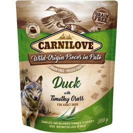 CARNILOVE Dog Paté Duck with Timothy Grass 300g mokra karma dla psów Kaczka z tymotką łąkową